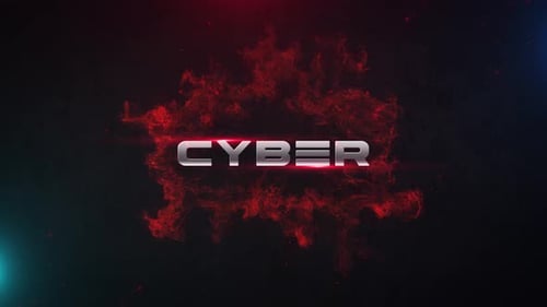 Intense Cybernetic Text Logo Reveal Opener