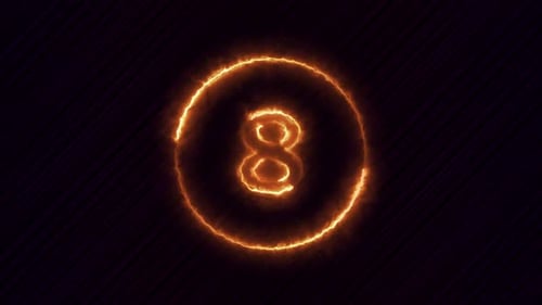 Fiery Energy Digital Countdown Timer