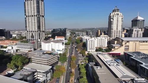 Sandton Skyline At Johannesburg In Gauteng South Africa.