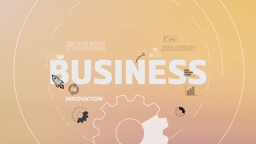 Infographic Multiple Titles With Icons Animation Information Business