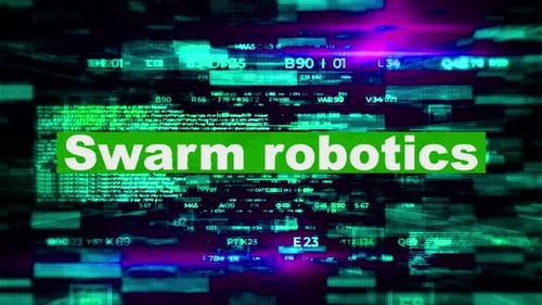Swarm Robotics Tech Words Hi Tech Backgrounds 05