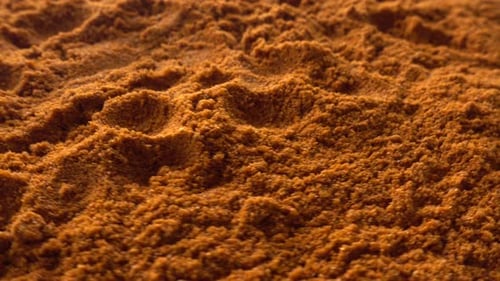 Close Up of Ground Cinnamon Spice