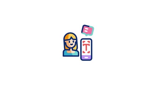Animiertes Contentcreator-Symbol