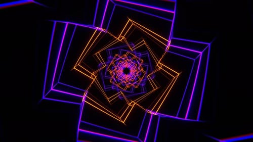 Orange And Purple Colored Spiral Background Vj Loop In 4K