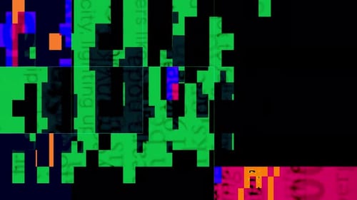 Glitch Strobe Blocky mit hohem Kontrast