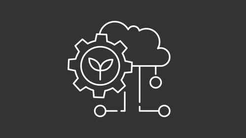 Cloud-Computing in der Landwirtschaft, White-Line-Animation