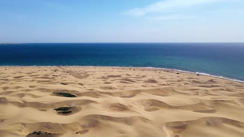 Desert Near the Ocean Aerial Shoot
