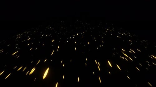 Effet de voyage abstrait, lumière de vitesse, étoile mouche sur fond noir