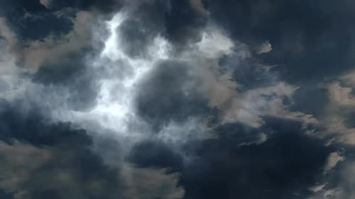 Aerial Shot of Dramatic Storm Clouds