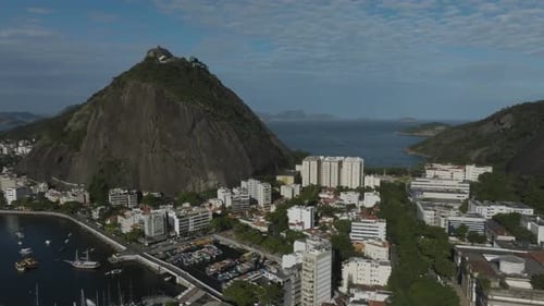 Aerial view of Botafogo district in Rio de Janeiro, Brazil.