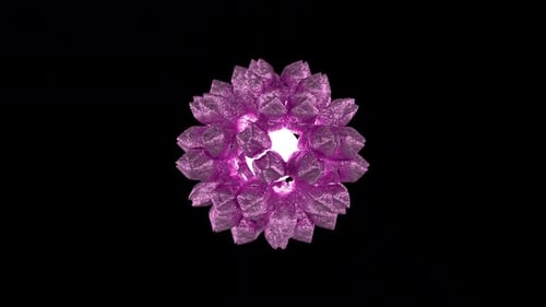 Abstract Magical Pink Sphere Alpha Loop