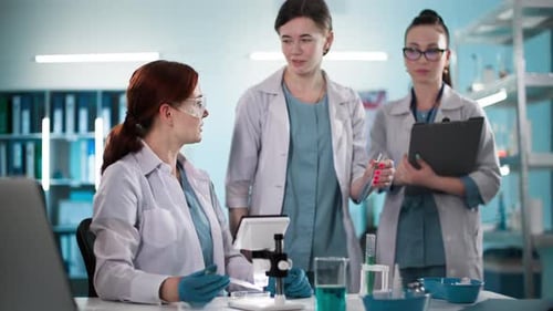 Women Scientists Working Together in a Laboratory