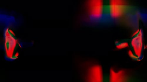 Dynamic Abstract Animation Exploring Vibrant Colors and Shapes