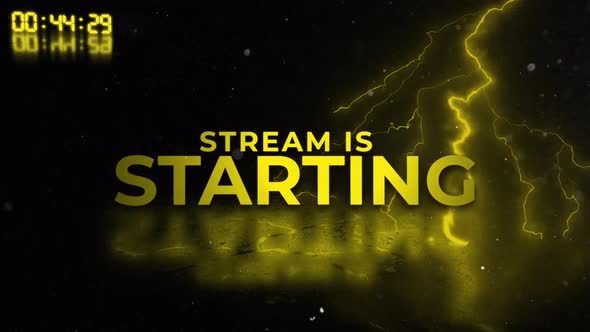 Stream Starting Countdown with Electric Lightning Effects, Backgrounds ...