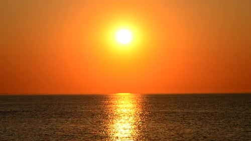 Beautiful Sunset Dawn Sea Sunrise Sundown Dawning Rising Sun Sunshiny Seascape