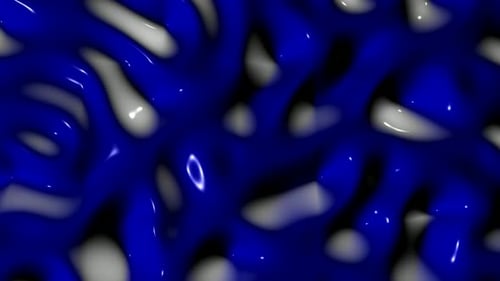Background with Blue and White Plasma Waves, Reflection, Exclusive, Unique Design, 3D Render