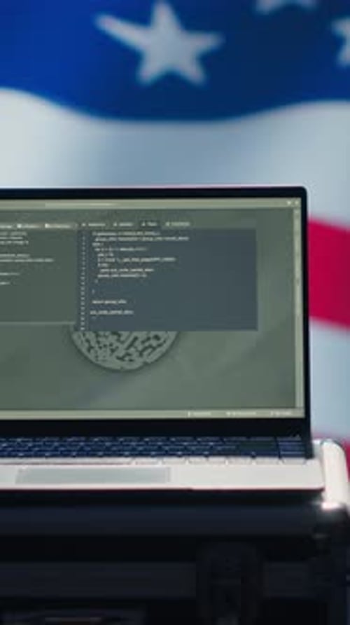 Vertical Video USA CIA Agency Uses Mass Propaganda Tools on Laptop to Influence Population