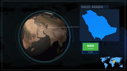 Global Map Data Display with Country Highlight