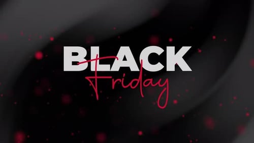 Modern Black Friday Sale Text Reveal