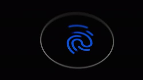 Biometrisches Fingerabdruckscanner-Konzept