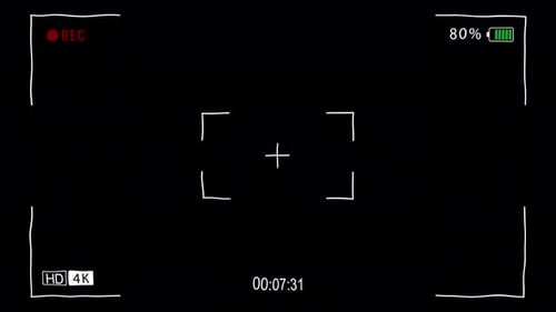 Modern Camera Viewfinder Screen User Interface