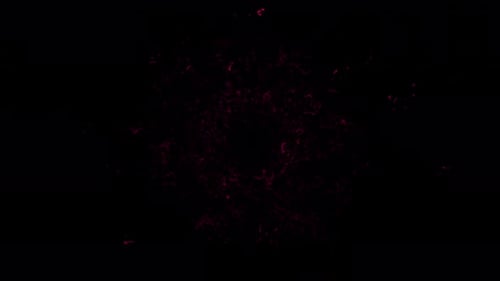 Abstract Pink Fluid Energy Burst Transition