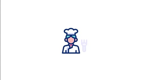 Kitchen Assistant Animated Icon