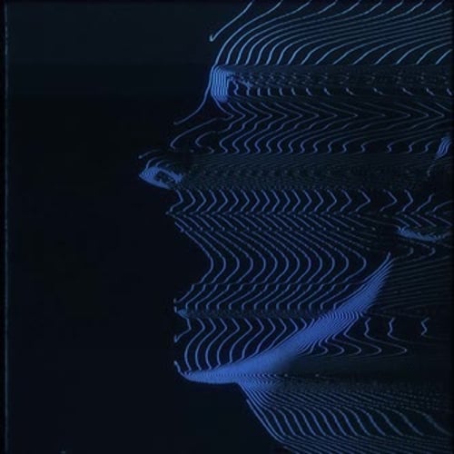 Humanoid Head Blue Modulation Effect 10