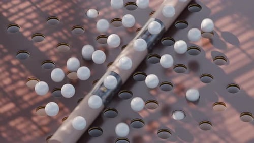 Jumping Marbles Loop 3D Animation