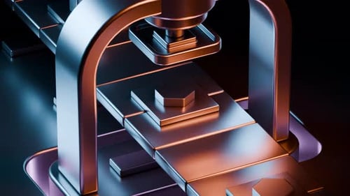 3D Loop Satisfying Factory Animation