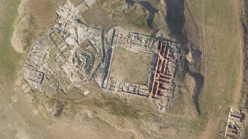 Aerial View Of Ancient City Ruins