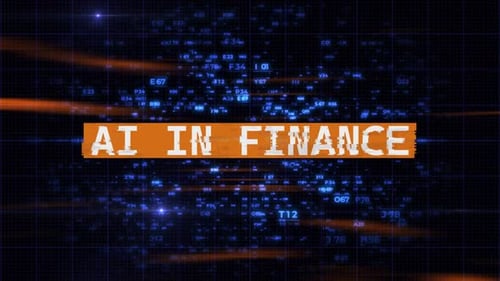 Digital Data Grid Futuristic Text Reveal