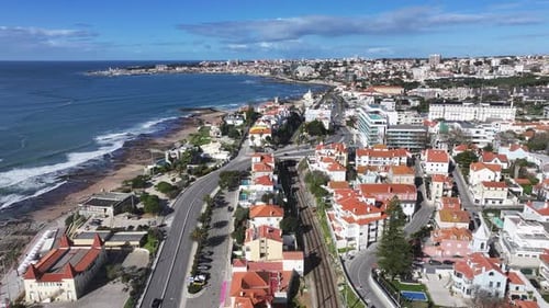 Cascais Skyline At Cascais In Lisbon District Portugal.