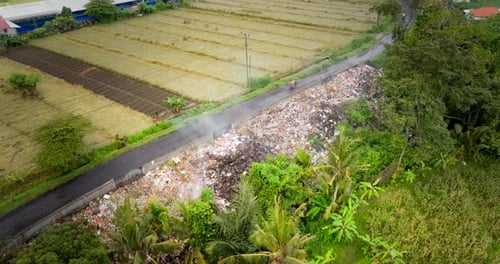 Adverse effects, population growth, tourist industry, Bali beauty, Aerial