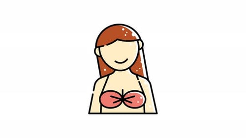icon animation Of a woman in a bikini.