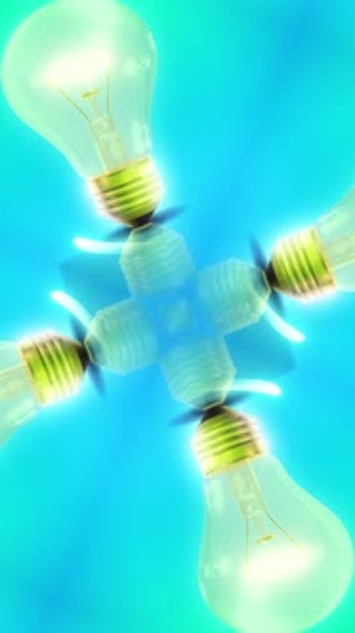 Lightbulb Abstract Background Loop 06