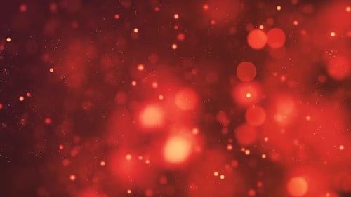 Yellow Glowing Particles Motion Background Loop