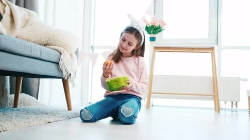 Little Girl in Easter Day