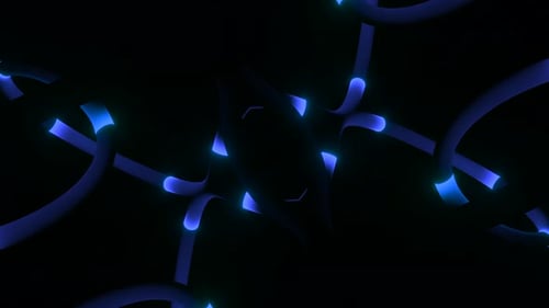 Dynamic Blue Lines Abstract Tech Loop Background