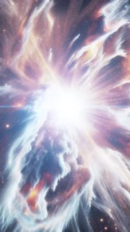 Beautiful Landscapes of Space Vertical Video