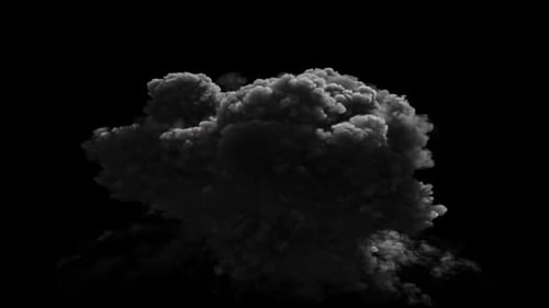 Massive explosion with shockwave