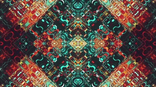 Red Blue Dynamic Liquid Rhombic Pattern