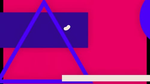 Dynamic Flat Design Abstract Shapes Animated Background