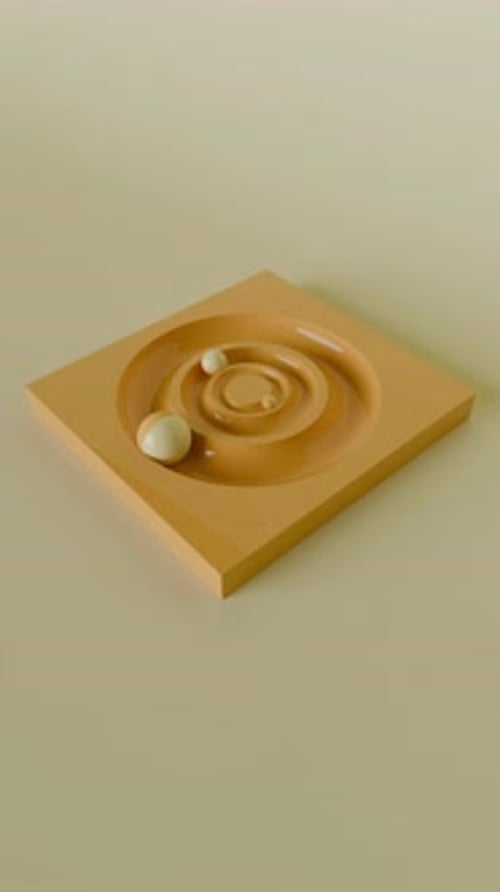 Befriedigende 3D-Loop-Animation Perpetual