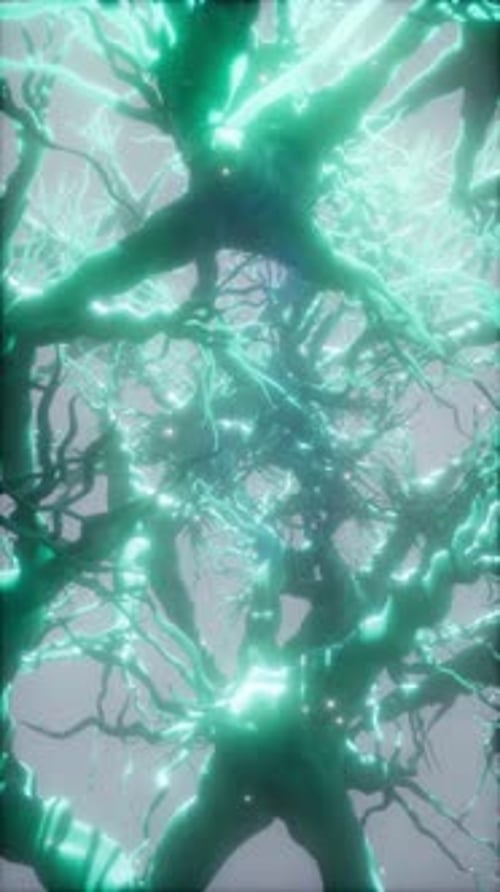 Abstract Neural Network with Glowing Connections