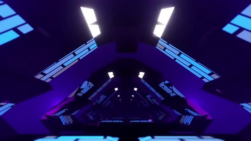 Triangles Space Tunnel Loop