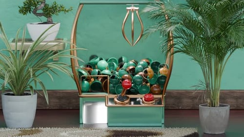 Modern Claw Machine Game Picking Capsules Animation