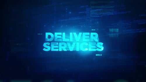 Futuristic Digital Glitch Text Reveal Animation