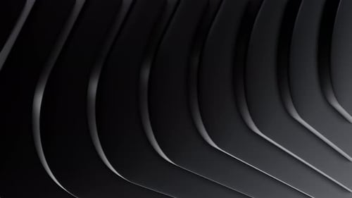 Black Shiny Moving Diagonal Rounded Lines