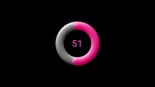 Loading animation progress bar circle and linear style with percentage, digital preloader countdown.